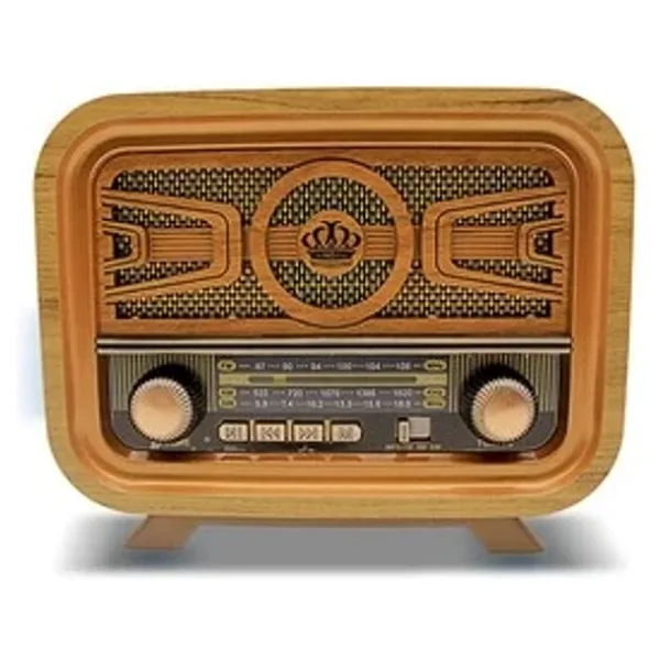 Crownwell Retro Bluetooth Radyo ve Hoparlör MD-1301BT