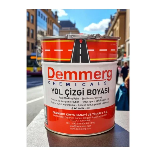 Demmerg Alkid Esaslı Yol Çizgi Boyası Sarı 25 kg