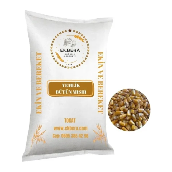 Ekbera Yemlik Bütün Mısır - 25 Kg (Tavuk, Güvercin, Kanatlı)