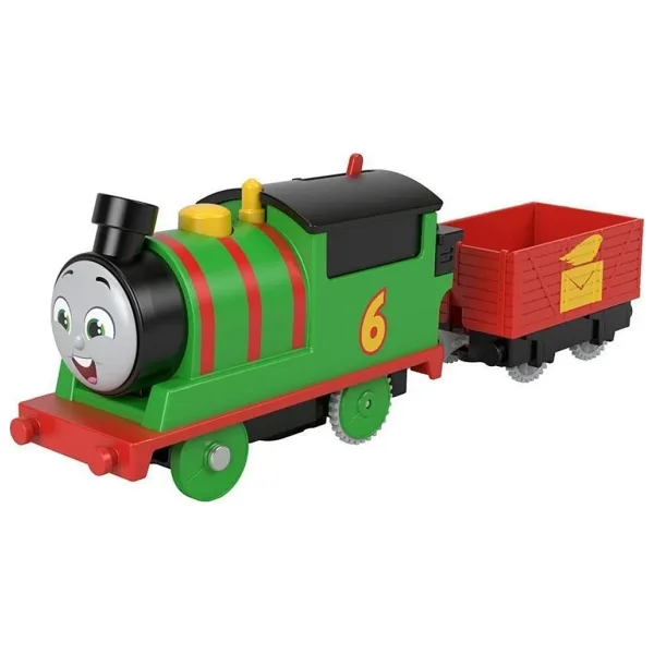 FISHER PRICE Thomas Ve Arkadaşları Motorlu Büyük Trenler Percy Thomas Pilli Motorlu Tren
