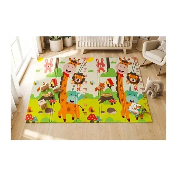 Holmen Katlanabilir Oyun Matı Arabalar Ve Hayvanlar 150x200x1 Cm