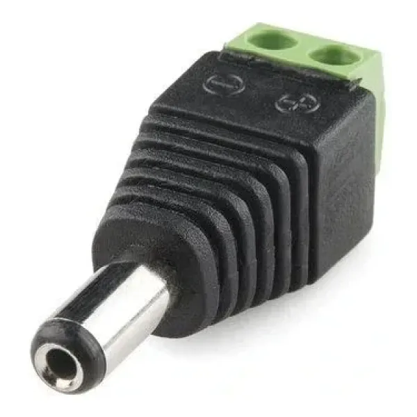 IC-254E Klemens Girişli Erkek DC Barrel Jack 2.1mm