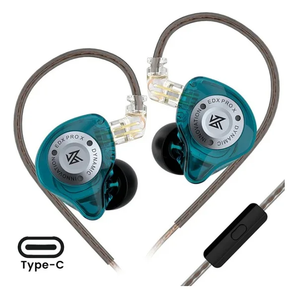 Kz Edx Pro x Dinamik Sürücü Hifi Iem Kablolu Kulak Içi Kulaklık (Type-C - Mikrofonlu)