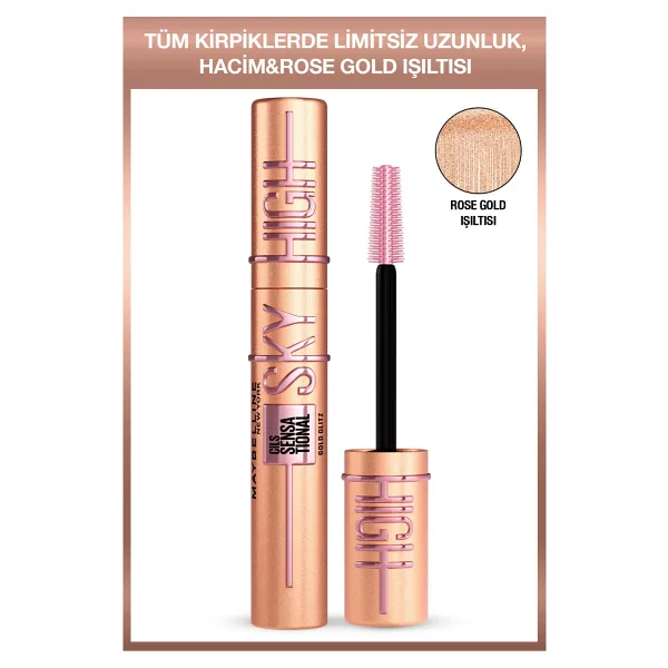 Maybelline New York Lash Sensational Sky High Rose Gold Glitz Maskara