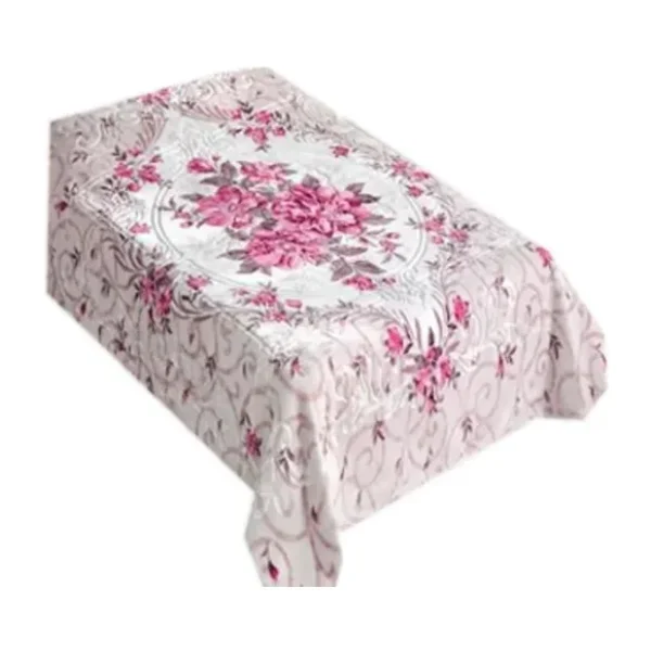 Merinos Sarar Battaniye Çift Kişilik Süper 4kg Firuze Fuşy - Renkli - 220 x 240 cm
