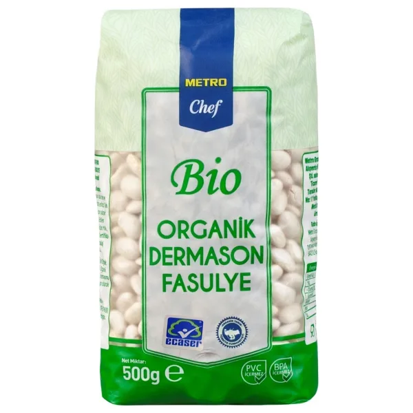 Metro Chef Bio Organik Dermoson Fasulye 500 gr