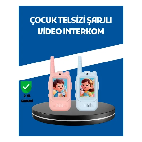 Mey İthalat Çocuklar İçin Video Görüşmeli Walkie Talkie Uzun Mesafe İletişim