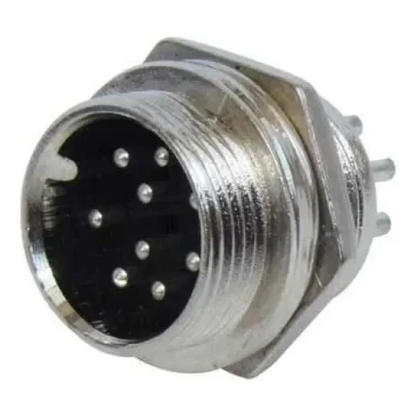 Mike Konnektör 8-Pin 16mm - Erkek