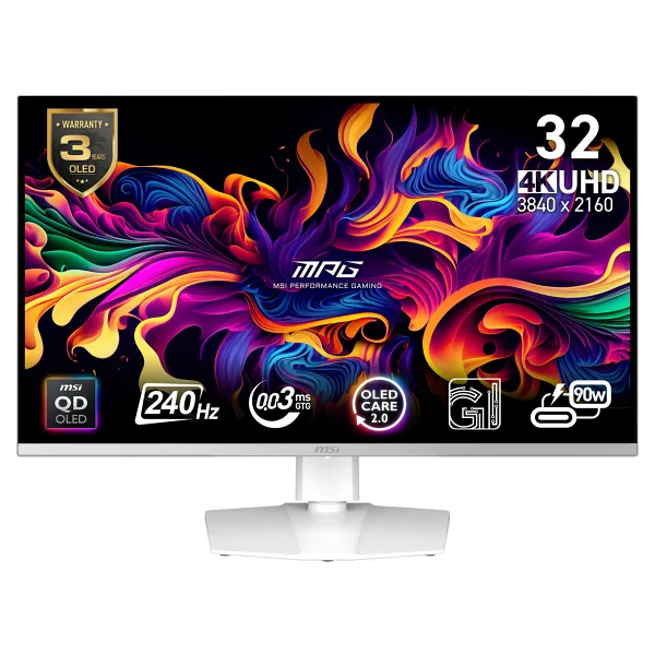 MSI MPG 321URXW QD-OLED 31.5" 0.03 ms 4K 240 Hz Oyuncu Monitörü