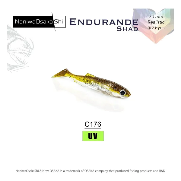 NaniwaOsakaShi Endurande Shad 7 cm Silikon Yem