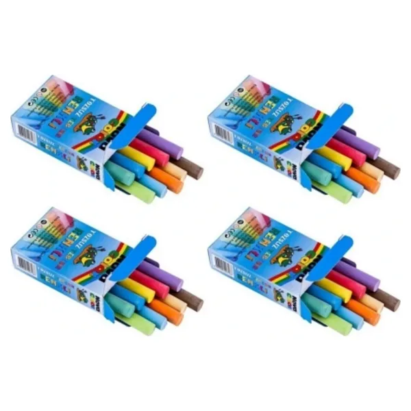 Nova Color Tozsuz Renkli Tebeşir 10'lu 4 Paket