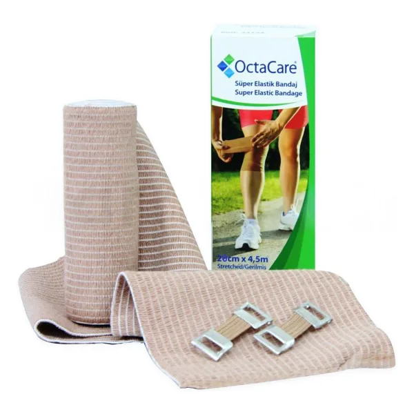 OctaCare Süper Elastik 20cm x 4.5m Bandaj