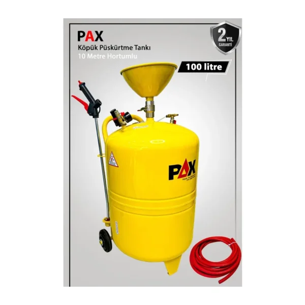 Pax 100 Litre Kopuk Tanki Kopuk Puskurtme 10 Metre Hortum Tabancali