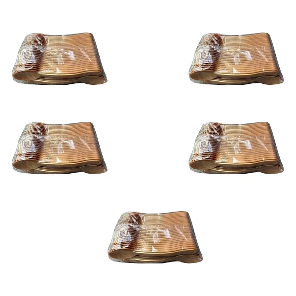 Plastik Şeffaf Altın Sarı Gold Sup Kaşık - Tatlı Dondurma Kaşığı - 12.5 Cm. - 50 Adetlik 5 Paket