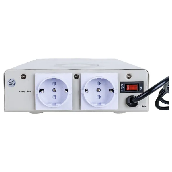 Powermaster SLIM-1500 Otomatik 900 Watt 1500VA Voltaj Regülatörü (Kombi Regülatörü)