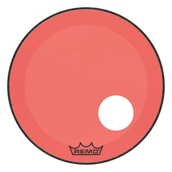 REMO P3-1320-CT-RDOH POWERSTROKE P3 20 inç Kırmızı Delikli Bas Davul Derisi