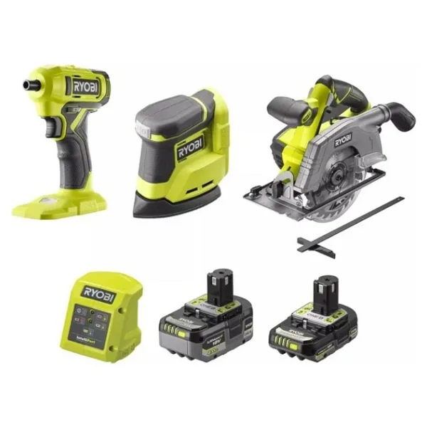Ryobi R18CK3G-242G One+ 3'lü Kombo Kit (RSD18+R18CSP+RPS18 + 1X4.0AH+1X2.0AH + Şarj Cihazı) (5133006825)