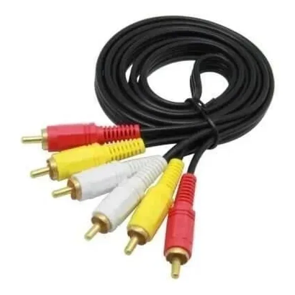 S-link SL-RCA10 3RCA To 3RCA 10m Gold Kablo
