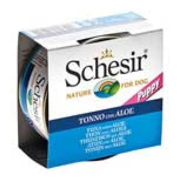 Schesir Dog Jelly Ton Balıklı ve Aloeveralı 150 gr Yavru Köpek Konservesi