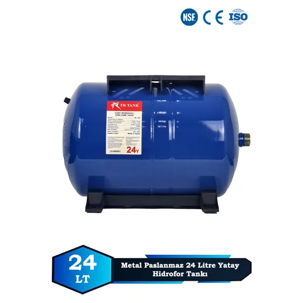 Sumarkt Trtank Profesyonel 24 Litre Yatay Ayaklı Nsf Membranlı Hidrofor Genleşme Tankı