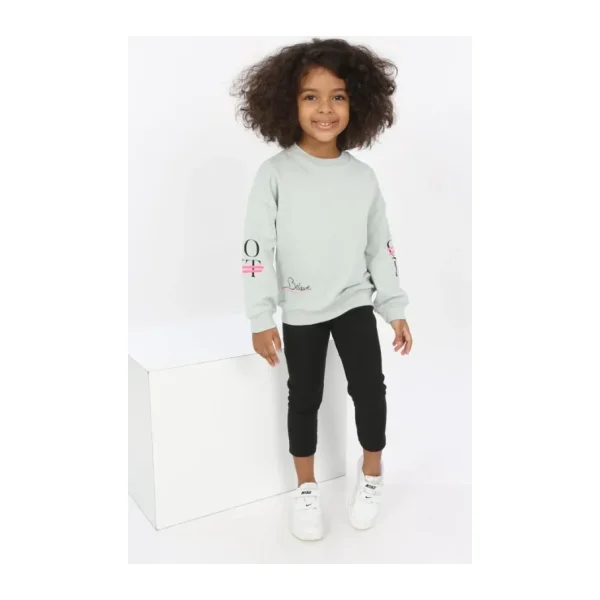 Toontoy Kız Bebek Believe Baskılı Sweatshirt