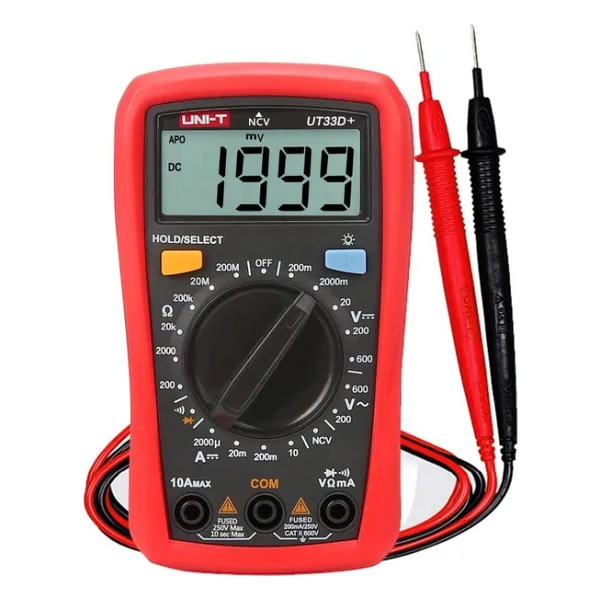 UT33D+ 600V 10A Dijital Multimetre - Çok Renkli