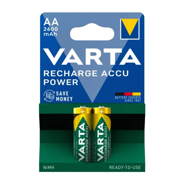 Varta 5716 2600 mAh 2'li Şarjlı AA Kalem Pil