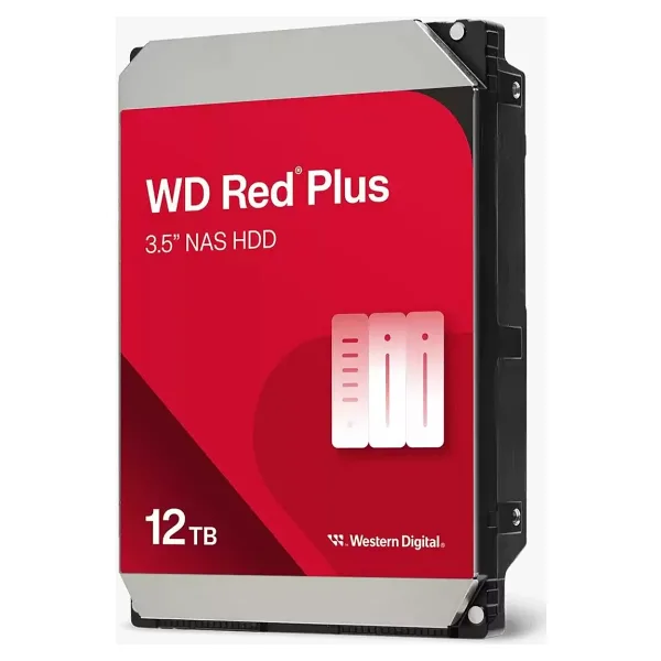 WD Red Plus 12TB 7200RPM 512MB SATA3 6Gbit/sn WD120EFGX NAS HDD
