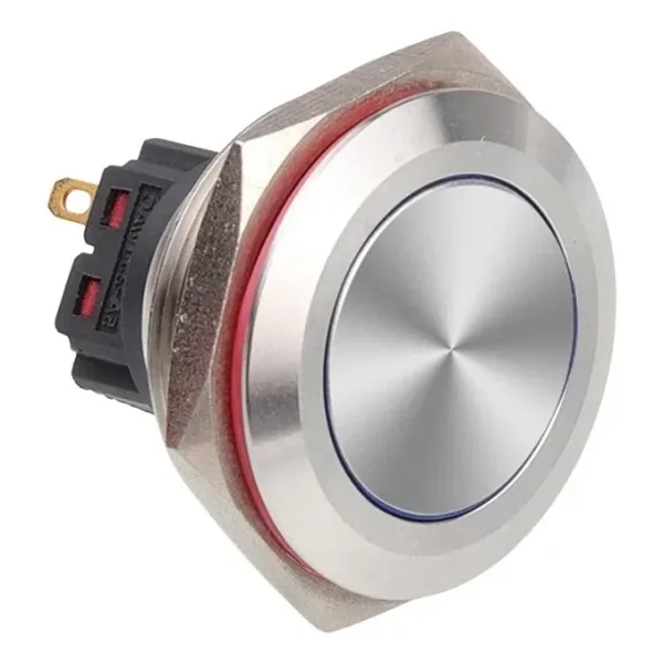 WD30B-P1 30mm Düz Yaylı Metal Buton