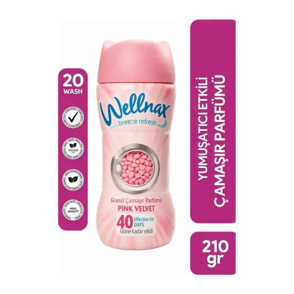 Wellnax Pink Velvet Granül Çamaşır Parfümü 210 gr