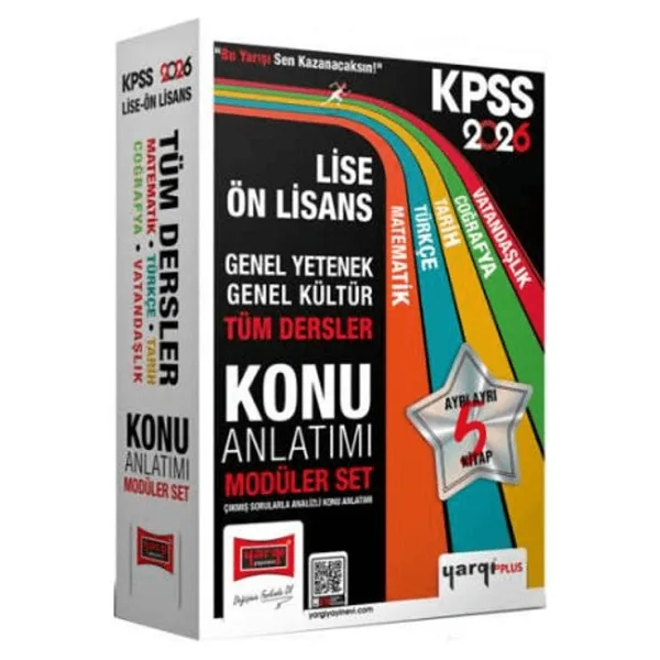 Yargı 2026 KPSS Lise Ön Lisans GK-GY Tüm Dersler Konu Anlatımı Modüler Set 5 Kitap