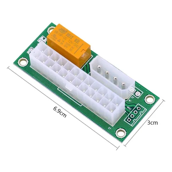 4326 Power Supply Güç Kaynağı Atx Dual Psu 24+4 Pin Fan Çoklayıcı