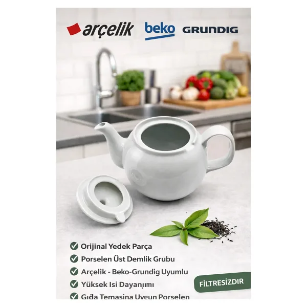 Arçelik K 3285 P Semaver Çay Makinesi Porselen Demlik 9197063659