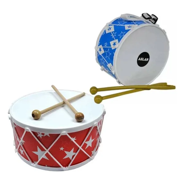 Asl-08 Renkli B. Davul Ahşap Desen Poşetli