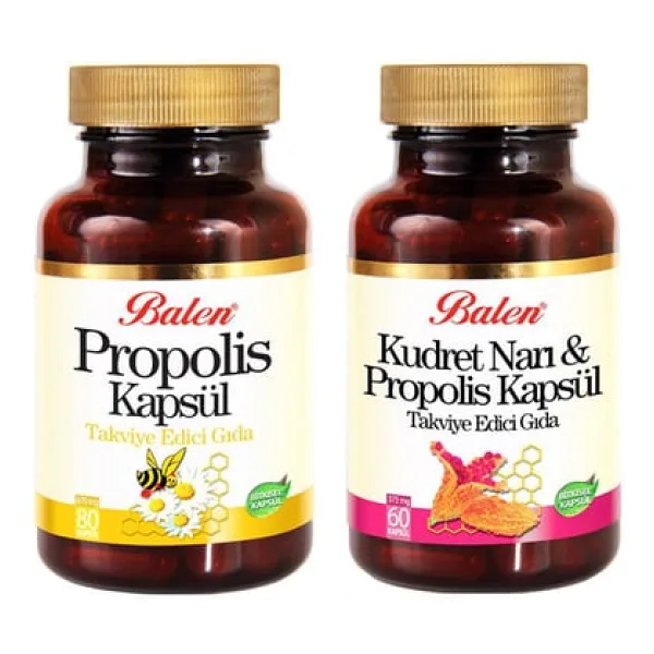 Balen Kudret Narı Propolisi 375mg 60 kap+Propolis 80 kap 670mg