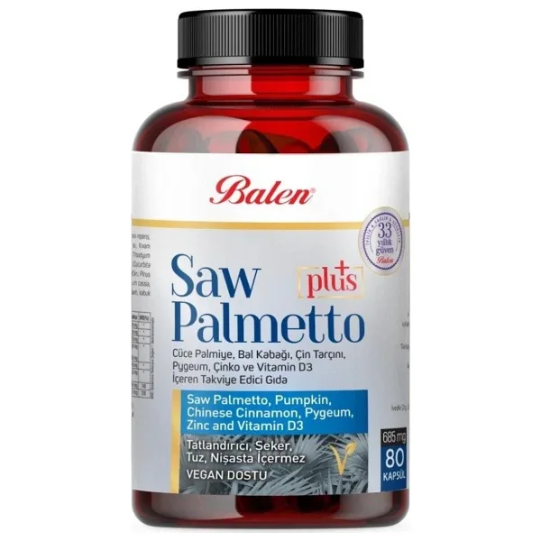 Balen Saw Palmetto 685 mg 80 Kapsül