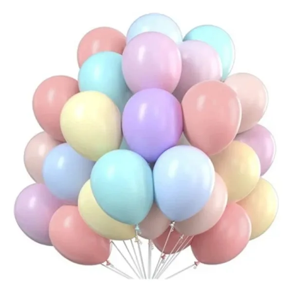 BALON DİYARI Balon Diyarı Karışık 10 Adet Renkli Yüksek Kalite Makaron Soft Balon