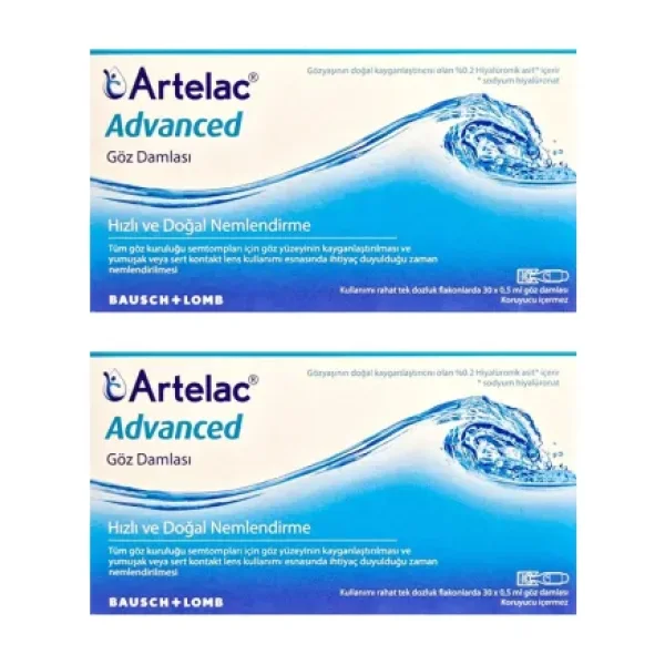 Bausch & Lomb Artelac Advanced Göz Damlası 0.5 ml x 30'lu Flakon 2 Adet