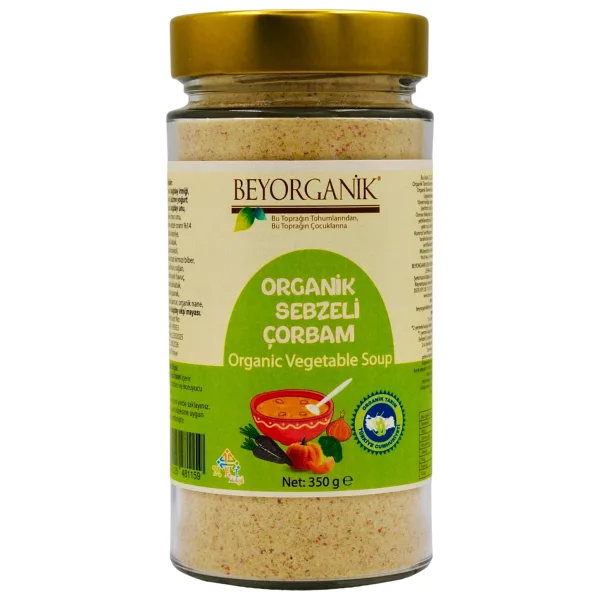 BEYORGANİK Organik Ek Gıda Bol Sebzeli Çorbam 350gr (PESTİSİT VE AFLATOKSİN ANALİZLİ)