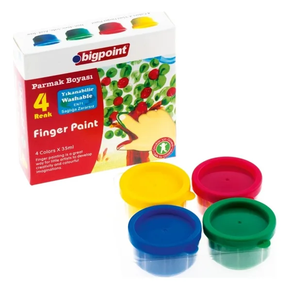 Bigpoint 35 ml 4'lü Parmak Boyası