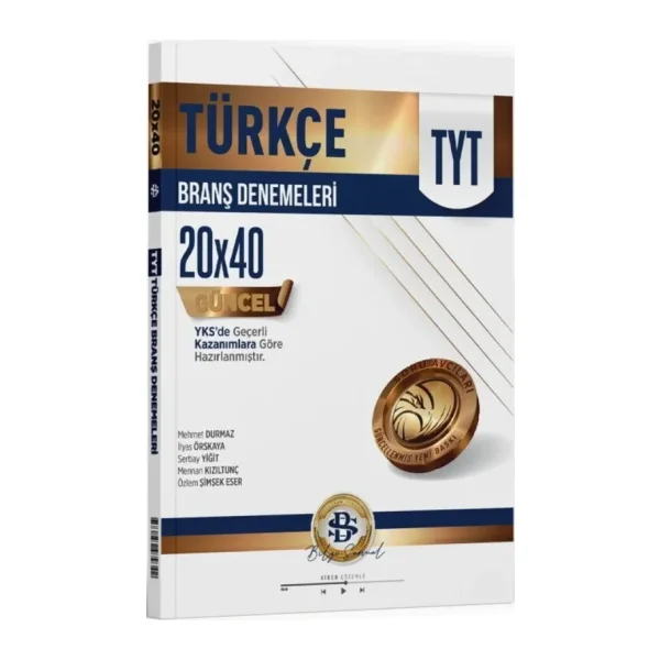 Bilgi Sarmal Yayınları TYT Türkçe 20x40 Branş Denemeleri