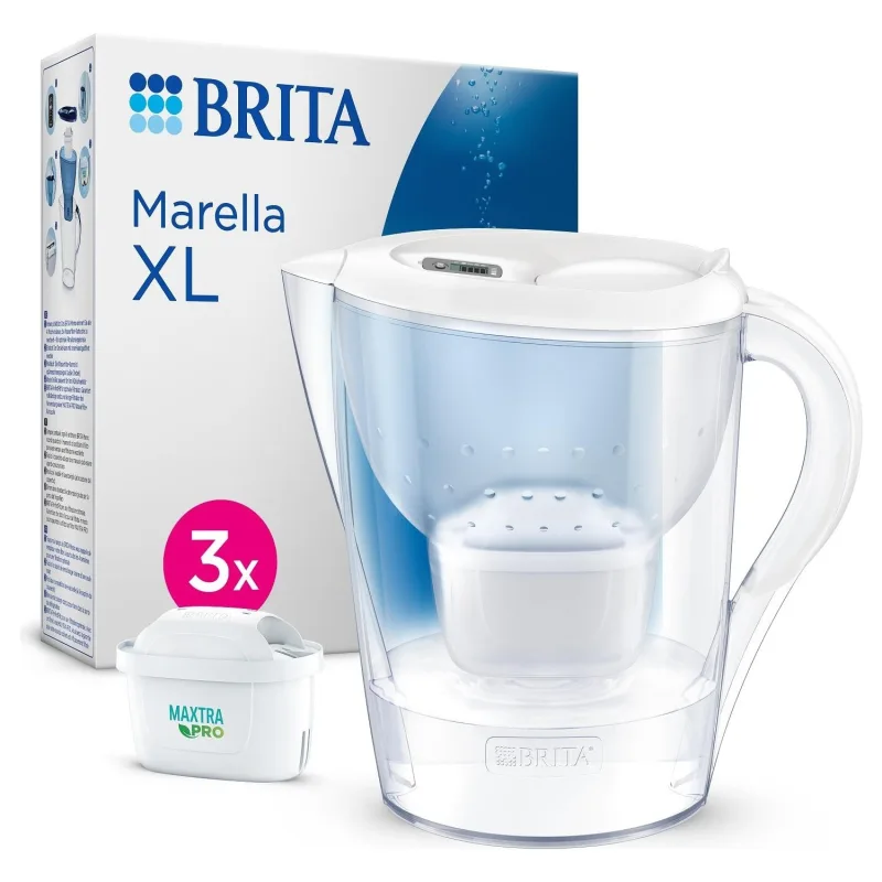 Brita Marella XL Beyaz 3.5 lt 3 Filtreli Su Arıtma Sürahisi