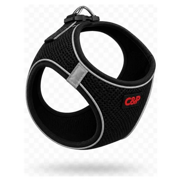 C&P Air Mesh Göğüs Tasması Siyah XS