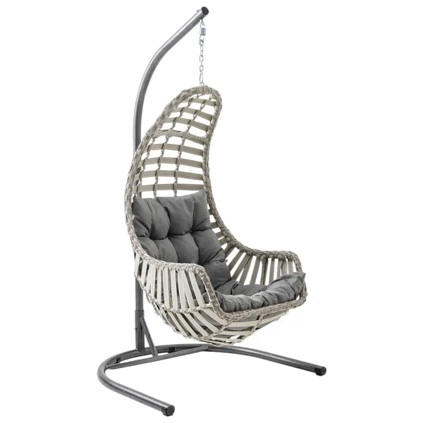 Capri Swing Datça Bahçe Salıncağı Tek Kişilik Rattan Salıncak