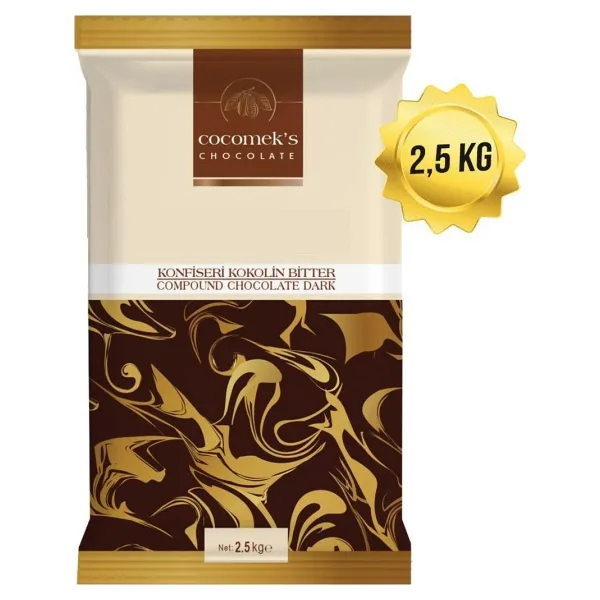 Cocomeks Konfiseri Kokolin Bitter Çikolata 2.5 kg