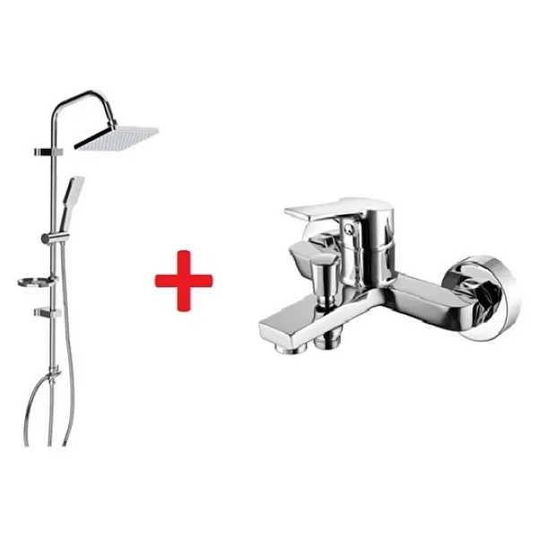 Creavit Sh630 Ikili Duş Seti Takımı (duş Sistemi + Luna Banyo Bataryası)