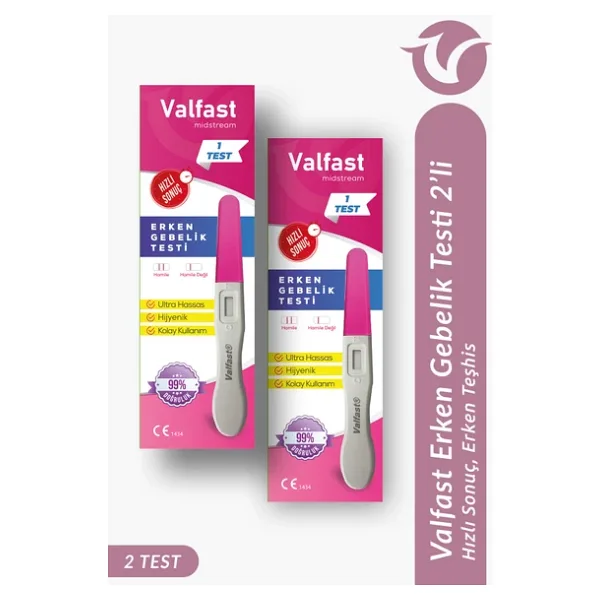 Erken Gebelik Testi Hızlı Hamilelik Testi 2 Adet (Gizli Gönderim)