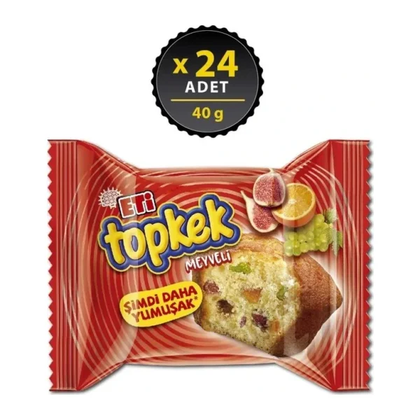 Eti Topkek Meyveli 40 gr 24'lü