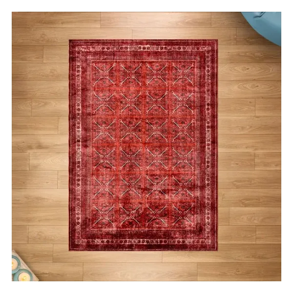 Evidea Soft Farah Makine Halısı - Kırmızı - 160x230 cm