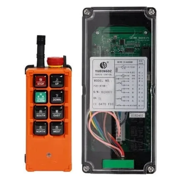 F21-E1B-JTS+ AC/DC 24V-440V Endüstriyel Vinç Kablosuz Uzaktan Kumanda Seti + Acil Stop